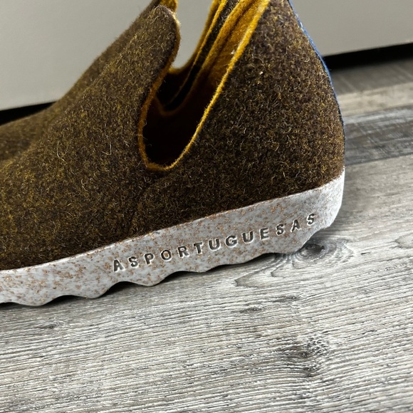 Asportuguesas City Slip On Wool Felt Womens Flat Shoes size 36 made in Portugal - Picture 6 of 10